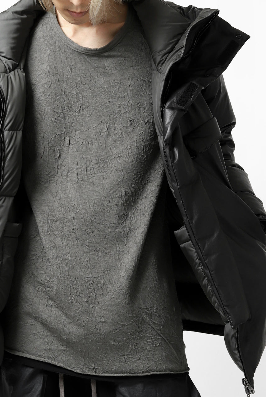 Load image into Gallery viewer, ISAMU KATAYAMA BACKLASH xx NANGA REVERSIBLE MOUNTAIN BELAY COAT / KANGAROO + NYLON x POLISH WHITE GOOSE (BLACK x GREY)