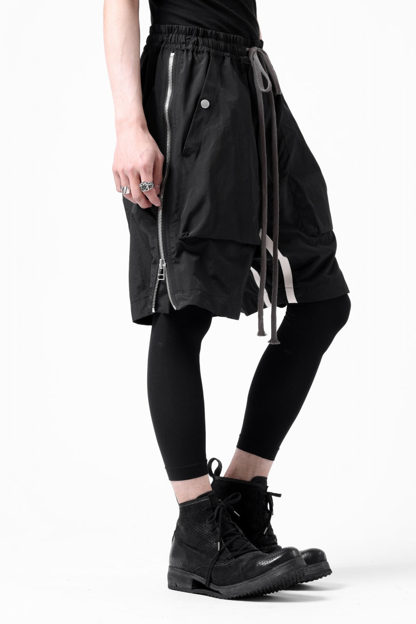 画像をギャラリービューアに読み込む, A.F ARTEFACT -INLINE- SIDE FASTNER SHORTS (BLACK)