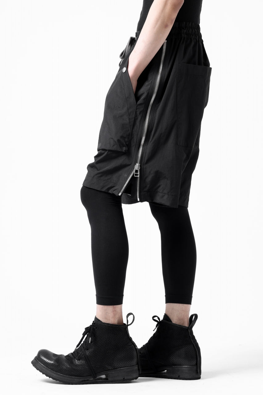 画像をギャラリービューアに読み込む, A.F ARTEFACT -INLINE- SIDE FASTNER SHORTS (BLACK)