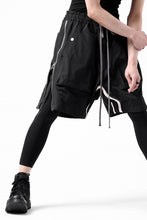 画像をギャラリービューアに読み込む, A.F ARTEFACT -INLINE- SIDE FASTNER SHORTS (BLACK)