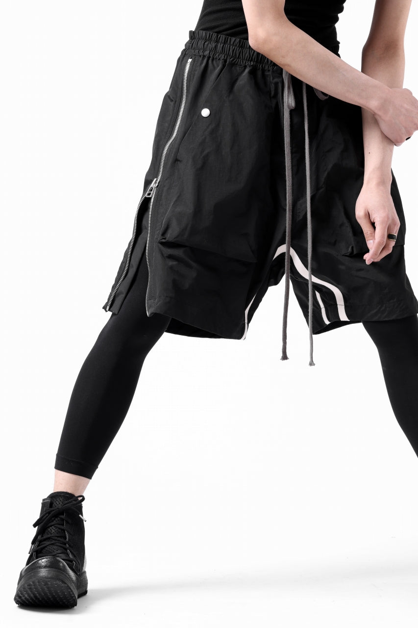 画像をギャラリービューアに読み込む, A.F ARTEFACT -INLINE- SIDE FASTNER SHORTS (BLACK)