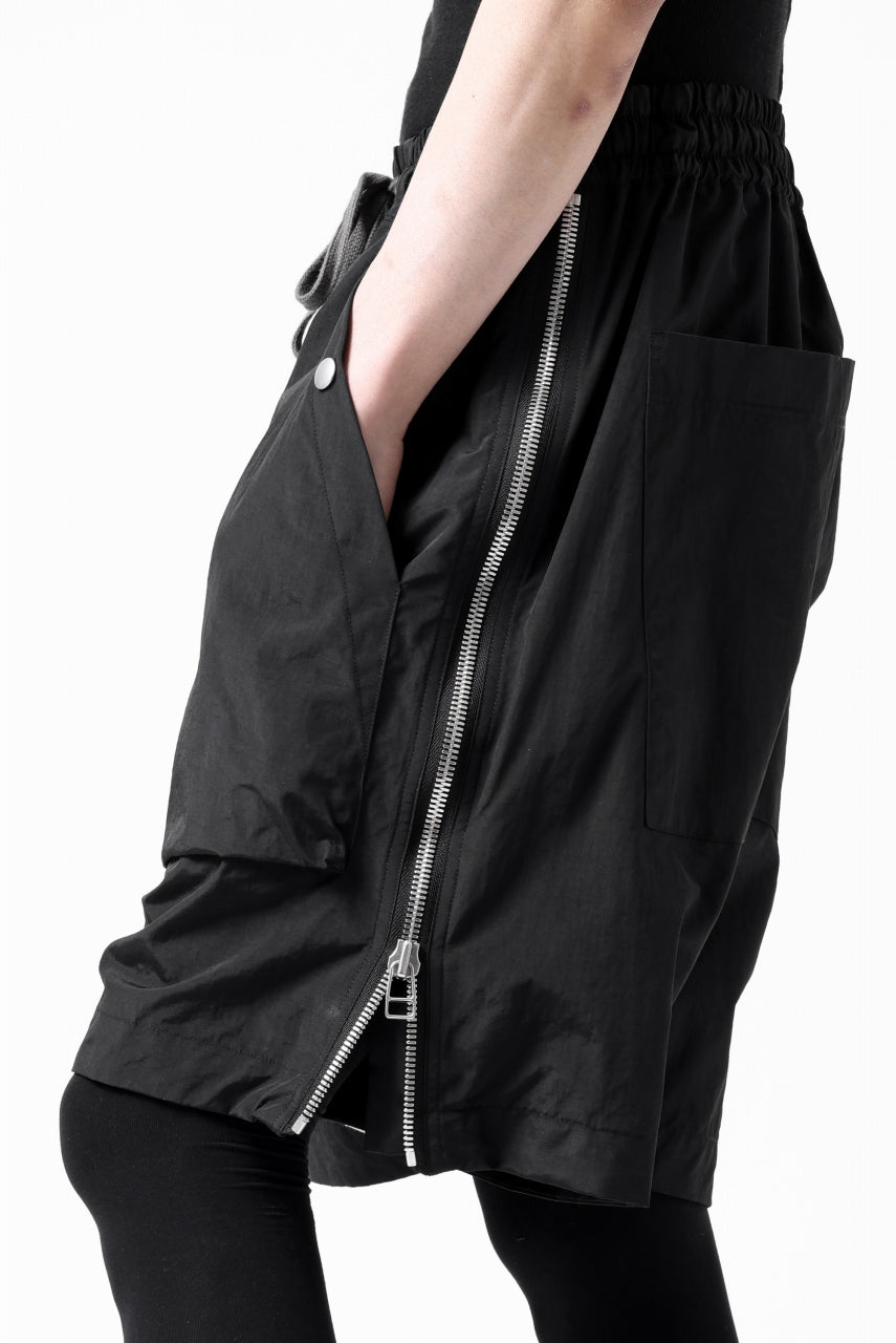画像をギャラリービューアに読み込む, A.F ARTEFACT -INLINE- SIDE FASTNER SHORTS (BLACK)