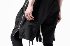 画像をギャラリービューアに読み込む, A.F ARTEFACT -INLINE- SIDE FASTNER SHORTS (BLACK)