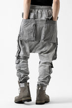 画像をギャラリービューアに読み込む, A.F ARTEFACT -SOLDIER- DUST DYED SARROUEL CARGO PANTS (GREY)