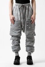 画像をギャラリービューアに読み込む, A.F ARTEFACT -SOLDIER- DUST DYED SARROUEL CARGO PANTS (GREY)