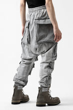 画像をギャラリービューアに読み込む, A.F ARTEFACT -SOLDIER- DUST DYED SARROUEL CARGO PANTS (GREY)