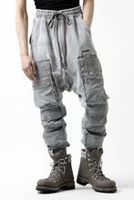 画像をギャラリービューアに読み込む, A.F ARTEFACT -SOLDIER- DUST DYED SARROUEL CARGO PANTS (GREY)