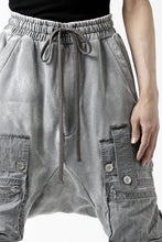 画像をギャラリービューアに読み込む, A.F ARTEFACT -SOLDIER- DUST DYED SARROUEL CARGO PANTS (GREY)