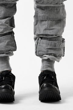 画像をギャラリービューアに読み込む, A.F ARTEFACT -SOLDIER- DUST DYED SARROUEL CARGO PANTS (GREY)