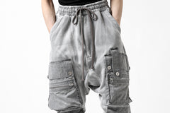 画像をギャラリービューアに読み込む, A.F ARTEFACT -SOLDIER- DUST DYED SARROUEL CARGO PANTS (GREY)