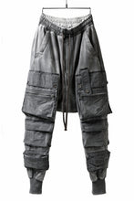 画像をギャラリービューアに読み込む, A.F ARTEFACT -SOLDIER- DUST DYED SARROUEL CARGO PANTS (GREY)