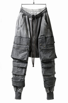 画像をギャラリービューアに読み込む, A.F ARTEFACT -SOLDIER- DUST DYED SARROUEL CARGO PANTS (GREY)