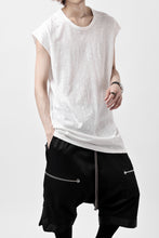 画像をギャラリービューアに読み込む, A.F ARTEFACT FRENCH SLEEVE TANK TOP / SLAB JERSEY (WHITE)