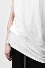 画像をギャラリービューアに読み込む, A.F ARTEFACT FRENCH SLEEVE TANK TOP / SLAB JERSEY (WHITE)