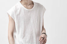 画像をギャラリービューアに読み込む, A.F ARTEFACT FRENCH SLEEVE TANK TOP / SLAB JERSEY (WHITE)