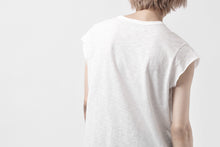画像をギャラリービューアに読み込む, A.F ARTEFACT FRENCH SLEEVE TANK TOP / SLAB JERSEY (WHITE)