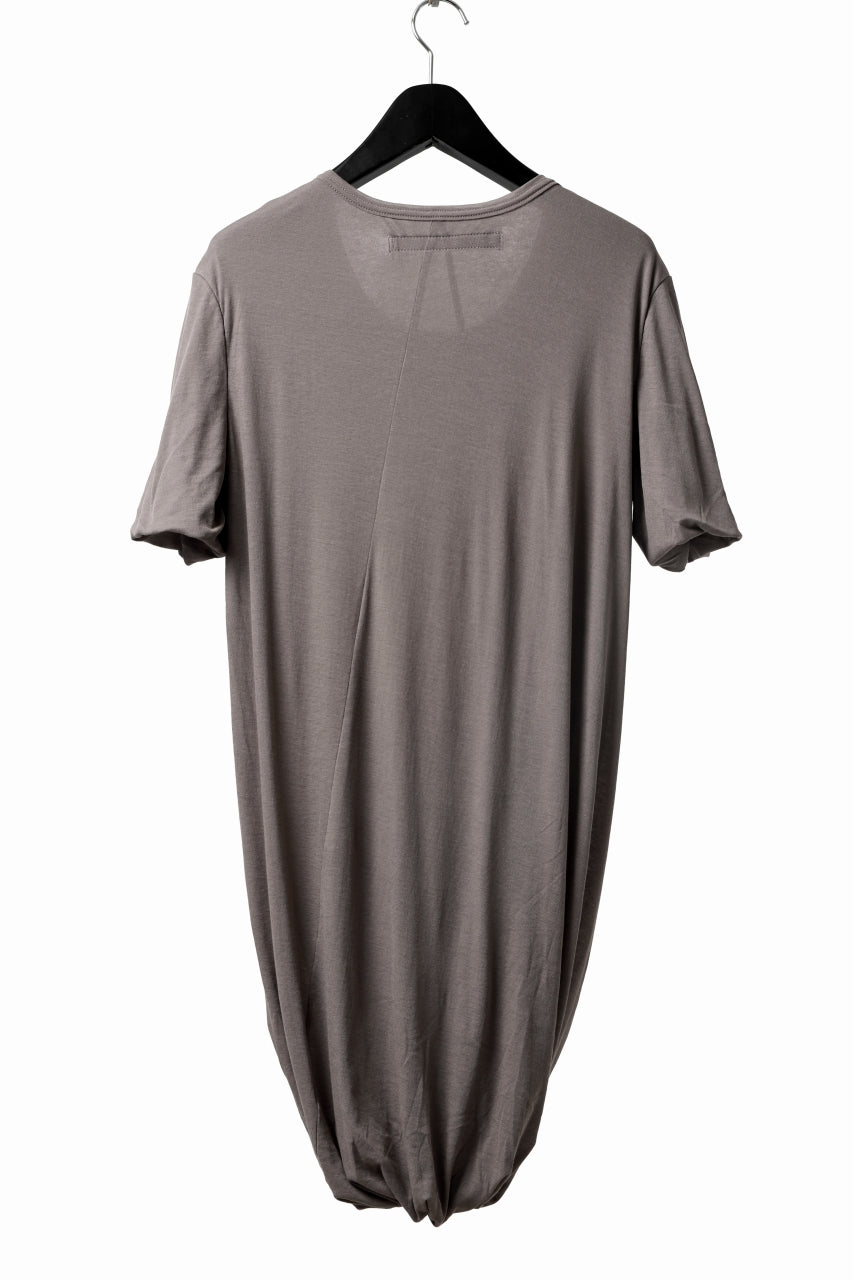 Load image into Gallery viewer, A.F ARTEFACT DRAP LAYERED TOPS / SUPIMA CO JERSEY (BROWN)
