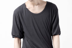 画像をギャラリービューアに読み込む, A.F ARTEFACT DOUBLELAYER  DRAPE T-SHIRT / SUPIMA C-JERSEY (D.GREY)