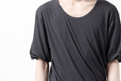 画像をギャラリービューアに読み込む, A.F ARTEFACT DOUBLELAYER  DRAPE T-SHIRT / SUPIMA C-JERSEY (D.GREY)