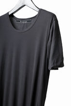 画像をギャラリービューアに読み込む, A.F ARTEFACT DOUBLELAYER  DRAPE T-SHIRT / SUPIMA C-JERSEY (D.GREY)