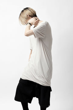 画像をギャラリービューアに読み込む, A.F ARTEFACT DOUBLELAYER  DRAPE T-SHIRT / SUPIMA C-JERSEY (L.GREY)