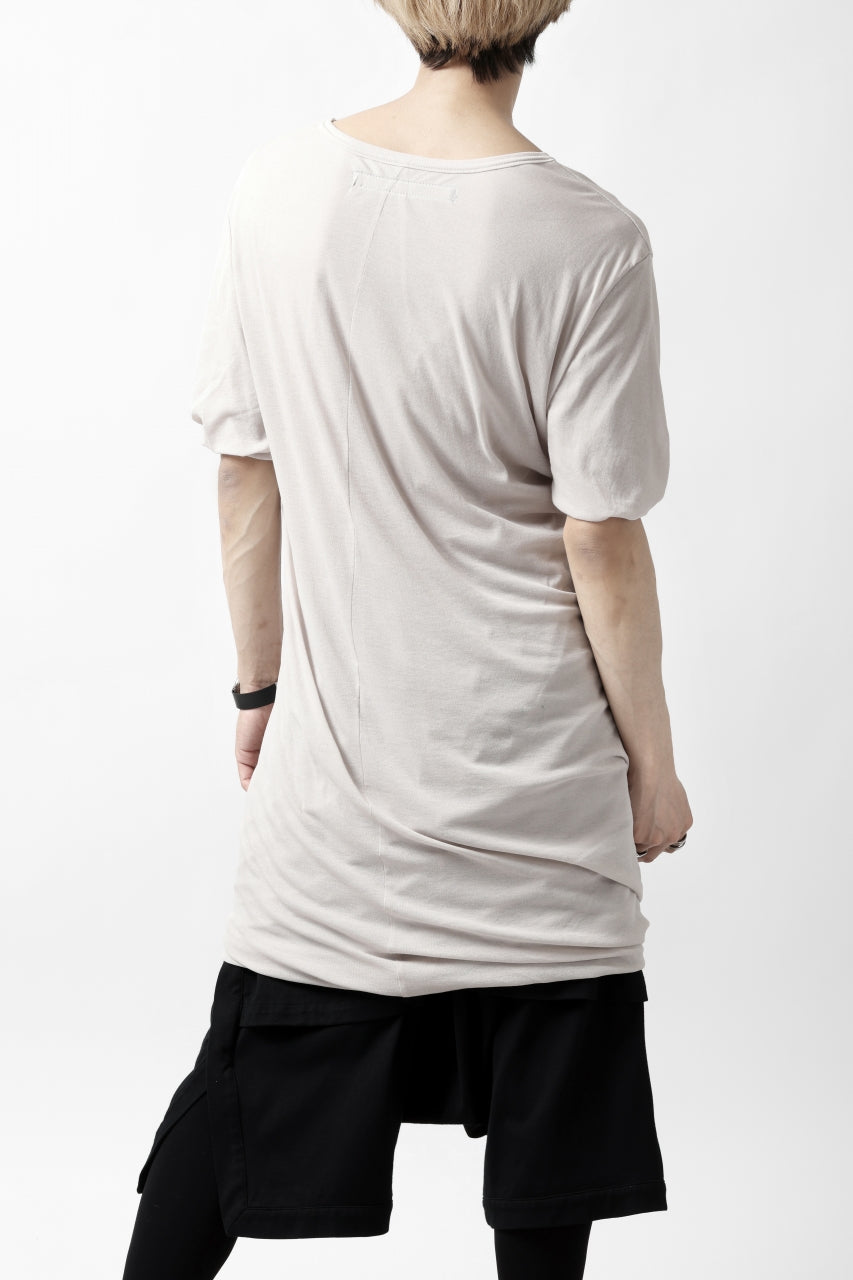 画像をギャラリービューアに読み込む, A.F ARTEFACT DOUBLELAYER  DRAPE T-SHIRT / SUPIMA C-JERSEY (L.GREY)