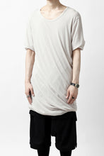 画像をギャラリービューアに読み込む, A.F ARTEFACT DOUBLELAYER  DRAPE T-SHIRT / SUPIMA C-JERSEY (L.GREY)