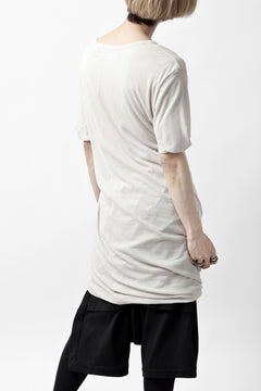 画像をギャラリービューアに読み込む, A.F ARTEFACT DOUBLELAYER  DRAPE T-SHIRT / SUPIMA C-JERSEY (L.GREY)