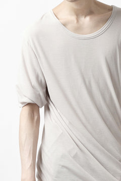 画像をギャラリービューアに読み込む, A.F ARTEFACT DOUBLELAYER  DRAPE T-SHIRT / SUPIMA C-JERSEY (L.GREY)