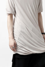 画像をギャラリービューアに読み込む, A.F ARTEFACT DOUBLELAYER  DRAPE T-SHIRT / SUPIMA C-JERSEY (L.GREY)