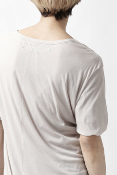 画像をギャラリービューアに読み込む, A.F ARTEFACT DOUBLELAYER  DRAPE T-SHIRT / SUPIMA C-JERSEY (L.GREY)
