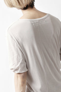 画像をギャラリービューアに読み込む, A.F ARTEFACT DOUBLELAYER  DRAPE T-SHIRT / SUPIMA C-JERSEY (L.GREY)