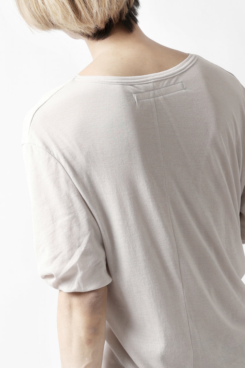 画像をギャラリービューアに読み込む, A.F ARTEFACT DOUBLELAYER  DRAPE T-SHIRT / SUPIMA C-JERSEY (L.GREY)