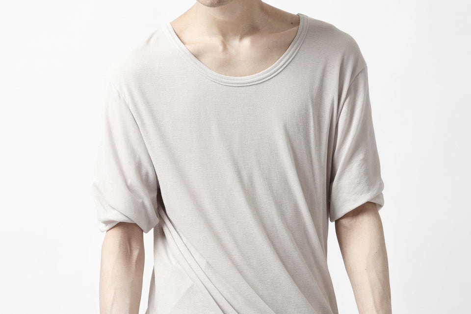 画像をギャラリービューアに読み込む, A.F ARTEFACT DOUBLELAYER  DRAPE T-SHIRT / SUPIMA C-JERSEY (L.GREY)