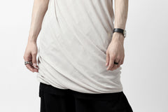 画像をギャラリービューアに読み込む, A.F ARTEFACT DOUBLELAYER  DRAPE T-SHIRT / SUPIMA C-JERSEY (L.GREY)