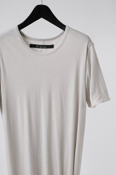 画像をギャラリービューアに読み込む, A.F ARTEFACT DOUBLELAYER  DRAPE T-SHIRT / SUPIMA C-JERSEY (L.GREY)