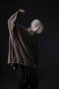 画像をギャラリービューアに読み込む, A.F ARTEFACT OVERSIZED KNIT PULLOVER TOP (KHAKI)