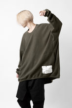 画像をギャラリービューアに読み込む, A.F ARTEFACT OVERSIZED KNIT PULLOVER TOP (KHAKI)