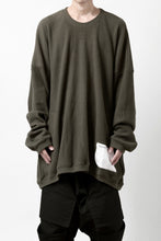 画像をギャラリービューアに読み込む, A.F ARTEFACT OVERSIZED KNIT PULLOVER TOP (KHAKI)