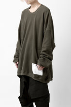 画像をギャラリービューアに読み込む, A.F ARTEFACT OVERSIZED KNIT PULLOVER TOP (KHAKI)