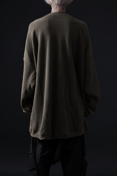 画像をギャラリービューアに読み込む, A.F ARTEFACT OVERSIZED KNIT PULLOVER TOP (KHAKI)
