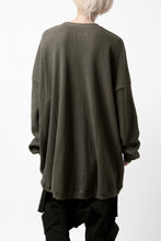 画像をギャラリービューアに読み込む, A.F ARTEFACT OVERSIZED KNIT PULLOVER TOP (KHAKI)