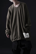 画像をギャラリービューアに読み込む, A.F ARTEFACT OVERSIZED KNIT PULLOVER TOP (KHAKI)