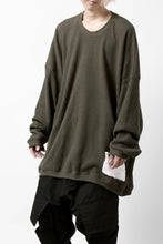 画像をギャラリービューアに読み込む, A.F ARTEFACT OVERSIZED KNIT PULLOVER TOP (KHAKI)