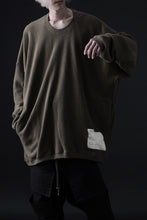 画像をギャラリービューアに読み込む, A.F ARTEFACT OVERSIZED KNIT PULLOVER TOP (KHAKI)