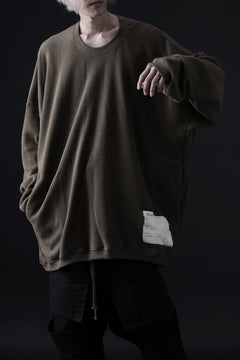 画像をギャラリービューアに読み込む, A.F ARTEFACT OVERSIZED KNIT PULLOVER TOP (KHAKI)