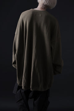 画像をギャラリービューアに読み込む, A.F ARTEFACT OVERSIZED KNIT PULLOVER TOP (KHAKI)