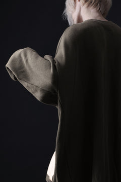 画像をギャラリービューアに読み込む, A.F ARTEFACT OVERSIZED KNIT PULLOVER TOP (KHAKI)