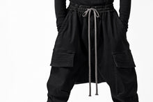 画像をギャラリービューアに読み込む, A.F ARTEFACT EASY SARROUEL CARGO PANTS / HI-STRETCH DENIM (BLACK)