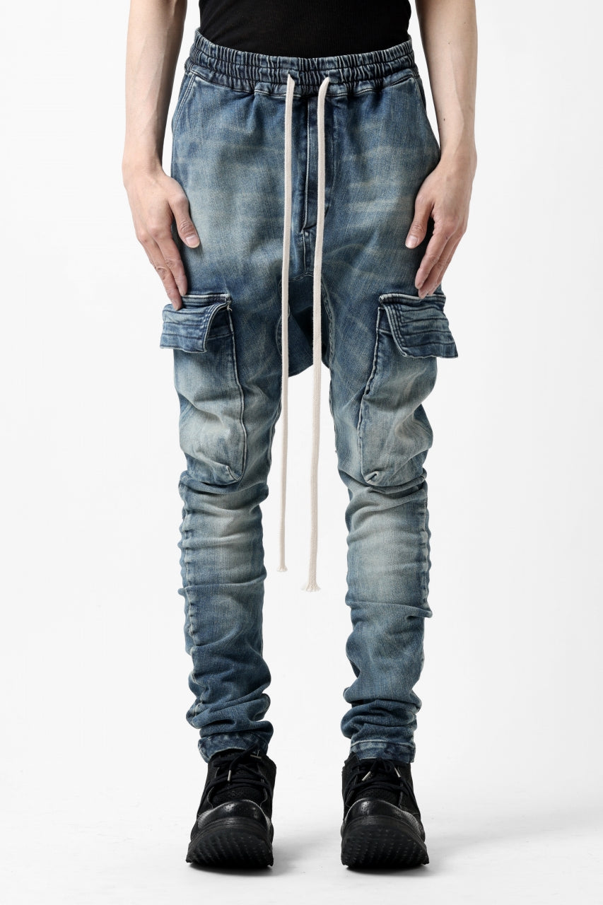 画像をギャラリービューアに読み込む, A.F ARTEFACT -FADED- DENIM SARROUEL CARGO SKINNY (BLUE)